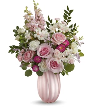 Teleflora's Swirling Pink Bouquet Flower Bouquet