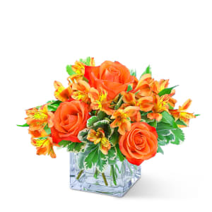 Fresh Tangerine Flower Bouquet
