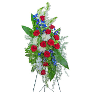 Valiant Honor Standing Spray Flower Bouquet