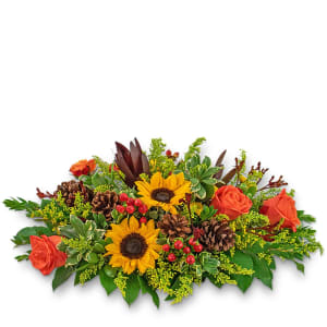 Harvest Bounty Centerpiece Flower Bouquet