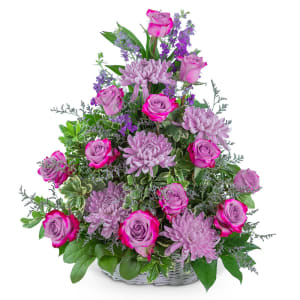 Gracefully Majestic Basket Flower Bouquet