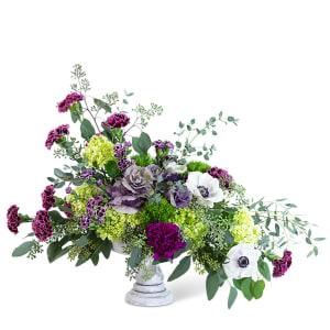 Purple Reign Compote Flower Bouquet