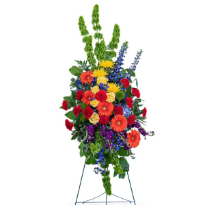 Vibrant Life Standing Spray Flower Bouquet