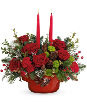 Pinecone Centerpiece Flower Bouquet