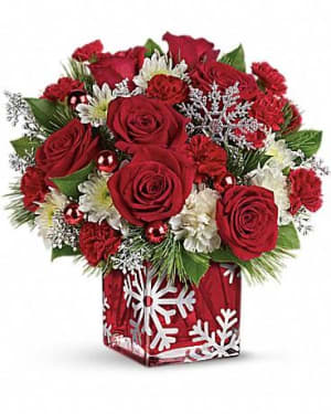 Silver Christmas Bouquet Flower Bouquet