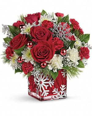 Silver Christmas Bouquet Flower Bouquet
