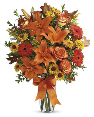 Burst of Autumn Flower Bouquet
