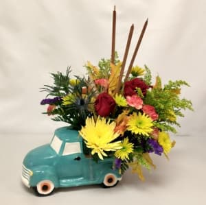 Truckload of Autumn Colors Flower Bouquet