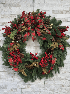 Holiday Wreath Flower Bouquet