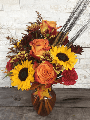 Autumn Collage Flower Bouquet
