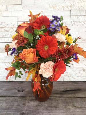 Autumn Leaves Flower Bouquet