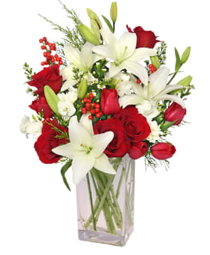 ALL IS MERRY & BRIGHT Flower Bouquet