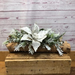 Birch Yule Logs Flower Arrangement Birch Yule Logs Flower Bouquet