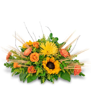 Abundant Wheat Centerpiece Flower Bouquet