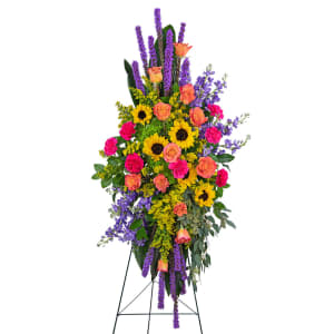 Treasured Memories Standing Spray Flower Bouquet