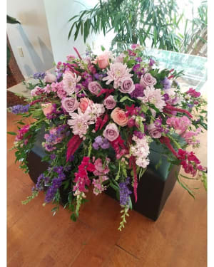 Feminine Casket Spray Flower Bouquet