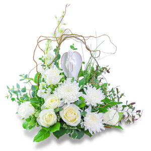 Safe Haven Angel Keepsake Flower Bouquet