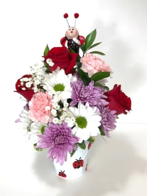 Ladybug Love Flower Bouquet