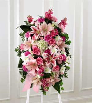 Comforting Standing Spray  Flower Bouquet