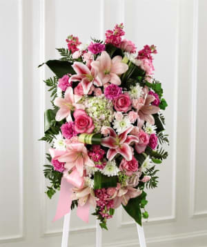 Comforting Standing Spray  Flower Bouquet