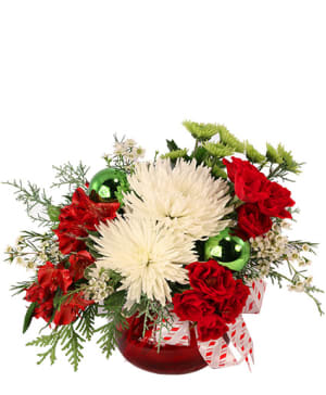 Jolly + Joyful Christmas Arrangement Flower Bouquet