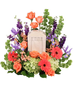 Bittersweet Twilight Urn Memorial Flower Bouquet