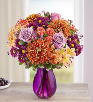 Plum Crazy™ For Fall Flower Arrangement Plum Crazy™ For Fall Flower Bouquet