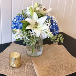 The Blueberry Jam Jar Flower Bouquet