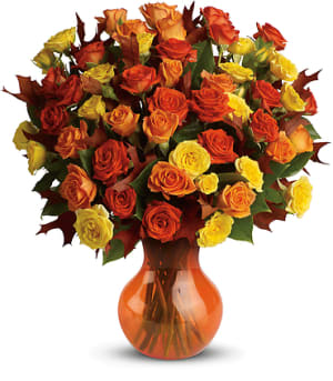 Fabulous Fall Roses Flower Bouquet
