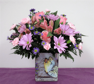 Butterfly Beauty-Deluxe Pictured  Flower Bouquet