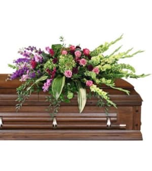 Calming Memories Casket Spray Flower Bouquet