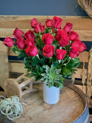 Timeless X2 Red Roses Flower Arrangement Timeless X2 Red Roses Flower Bouquet