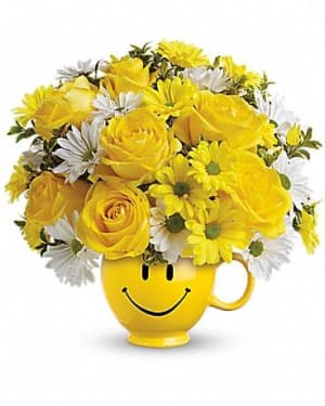 Be Happy Bouquet with Roses Flower Arrangement Be Happy Bouquet with Roses Flower Bouquet