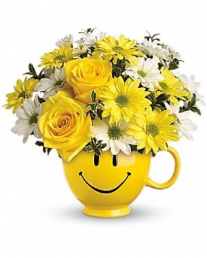 Be Happy Bouquet with Roses Flower Arrangement Be Happy Bouquet with Roses Flower Bouquet