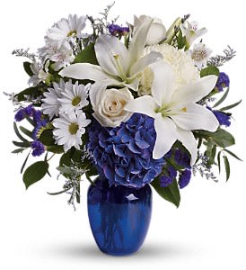 Beautiful in Blue Flower Bouquet
