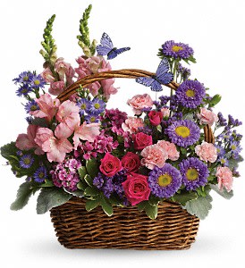 Country Basket Blooms Flower Bouquet