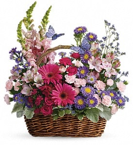 Country Basket Blooms Flower Bouquet
