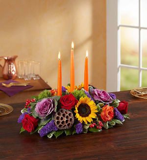 Garden of Grandeur™ for Fall Centerpiece Flower Bouquet