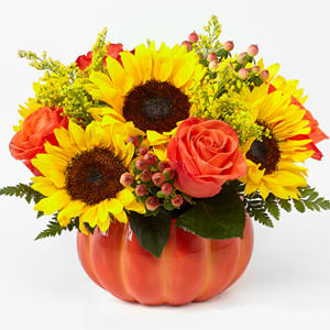 Harvest Traditions Pumpkin Flower Bouquet