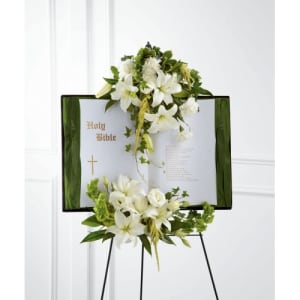 Peaceful Thoughts Bible Flower Bouquet