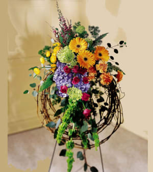 Rural Beauty Wreath Flower Bouquet