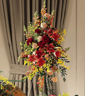Farewell Too Soon Standing Spray Flower Bouquet