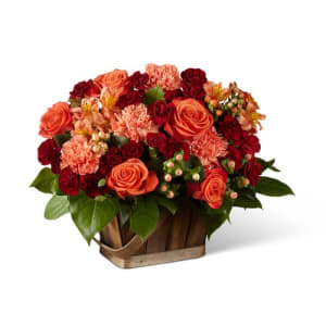 The FTD Abundant Harvest Basket Flower Bouquet