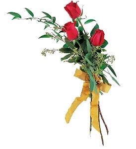 Touch Of Red Roses Flower Bouquet