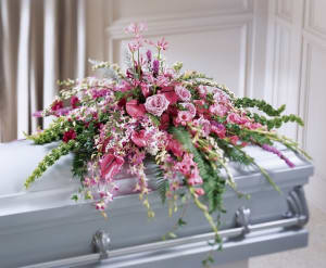 Thoughtful Gesture Casket Spray Flower Bouquet