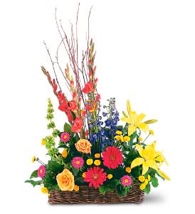 Sunshine Basket Flower Bouquet