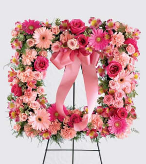 Peaceful Thoughts Wreath Flower Bouquet