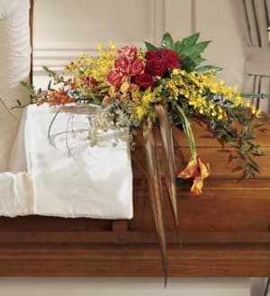 Gently into the Ever-After Casket Spray Flower Bouquet
