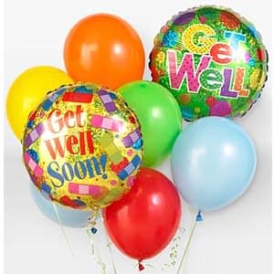 GET WELL BALLOON BOUQUET Flower Bouquet