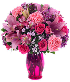 Pink Petals Bouquet Flower Arrangement Pink Petals Bouquet Flower Bouquet